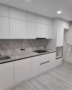 Кухня 896, прямая, белая
