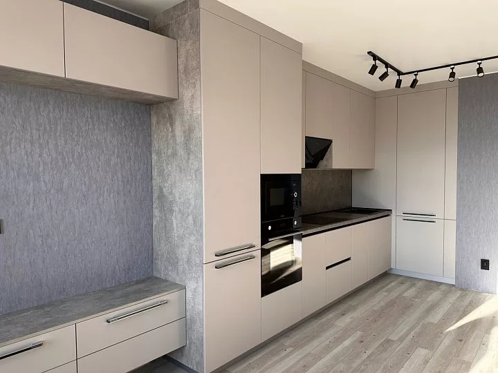 Кухня 783, прямая, бежевая